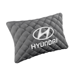 Подушка из алькантары с вышивкой 